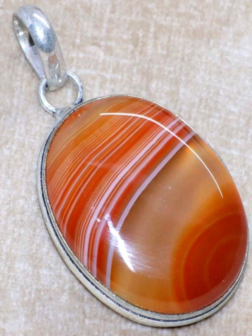 Sardonyx Gemstone 925 Sterling Silver Handmade Pendant Necklace